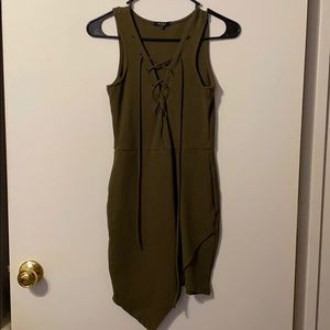 Olive body countering dress